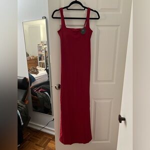 Klassy Network Red Sleeveless Sheath Maxi Dress